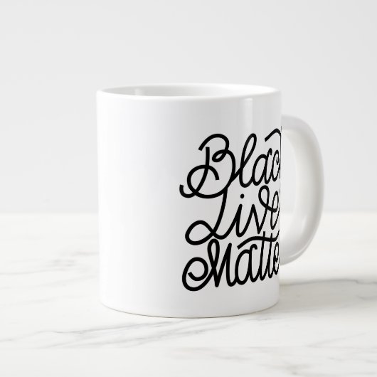 Black Lives Matter Extra Grote Beker (Voorkant rechts)