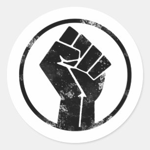 Black Lives Matter FIST 2 #BLM Ronde Sticker
