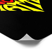 Black Lives Matter Heart Graphic Pan Afrikaanse vl Poster (Hoek)