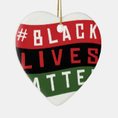 Black Lives Matter Keramisch Ornament (Rechts)