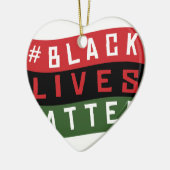 Black Lives Matter Keramisch Ornament (Links)
