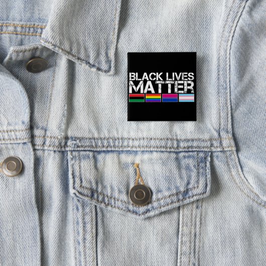 Black Lives Matter LGBT Button (In situ)