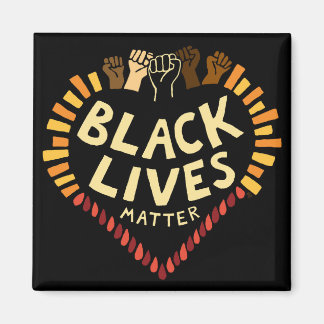 Black Lives Matter Magnet ~ dark Magneet