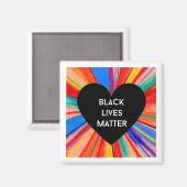 BLACK LIVES MATTER magnet Magneet (Voorkant / Achterkant)