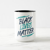 Black Lives Matter Moderne Typografische Koffiemok Mok (Midden)