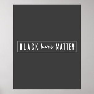 Black Lives Matter   Moderne WA-rassengelijkheid Poster