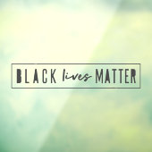 Black Lives Matter | Moderne WA-rassengelijkheid Raamsticker (Vel 3)