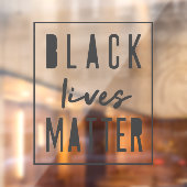 Black Lives Matter | Moderne WA-rassengelijkheid Raamsticker (Vel 2)