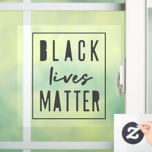 Black Lives Matter   Moderne WA-rassengelijkheid Raamsticker
