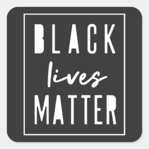 Black Lives Matter   Moderne WA-rassengelijkheid Vierkante Sticker