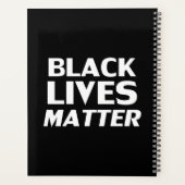 Black Lives Matter noir blanc typographie moderne (Dos)