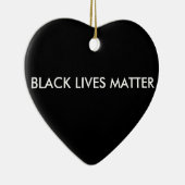 Black Lives Matter Ornament, BLM Keramisch Ornament (Rechts)