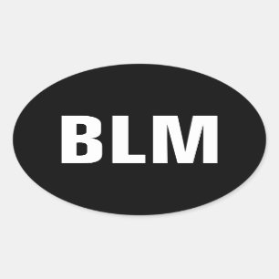 Black Lives Matter Ovale Sticker