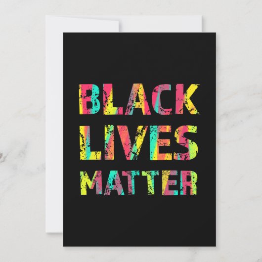Black Lives Matter Peinture 01 Carte couleur modif (Devant)