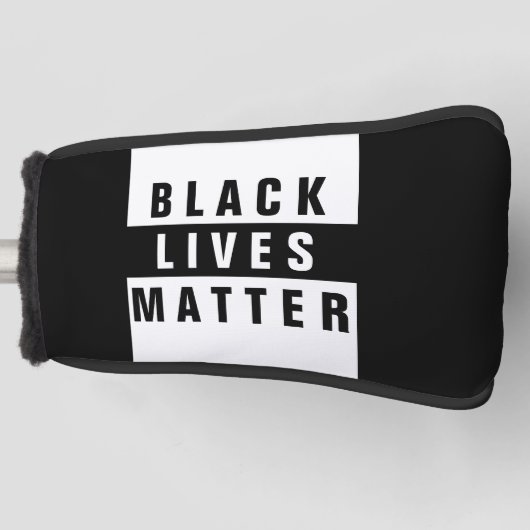 Black Lives Matter Putter Golfhoofdhoes Golfheadcover (Voorkant)