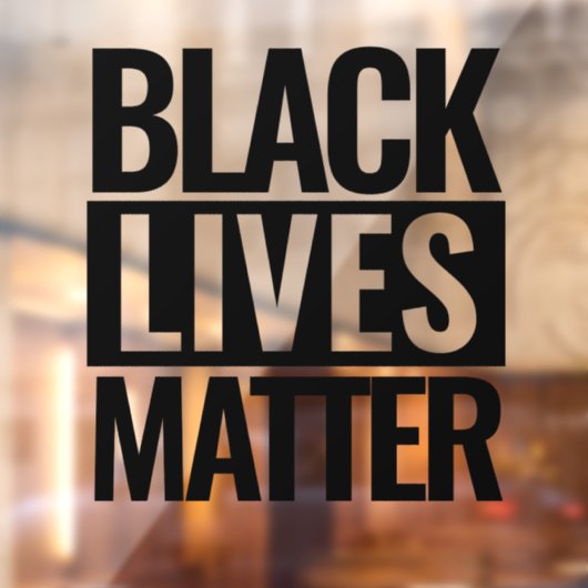 Black Lives Matter Raamsticker (Vel 2)