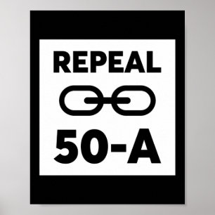 Black Lives Matter Repeal 50 A Poster