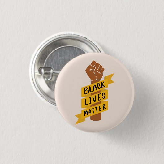 Black Lives Matter Ronde Button 3,2 Cm (Voorkant /achterkant)