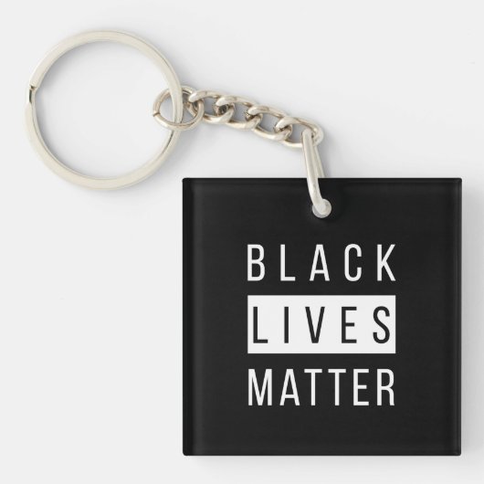 Black Lives Matter SQ Sleutelhanger (voorkant)