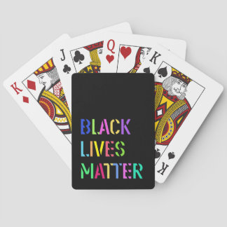 Black Lives Matter Stencil 01 Editable Color Pokerkaarten
