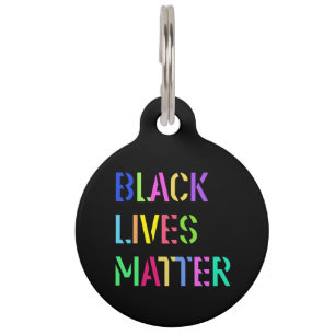 Black Lives Matter Stencil 01 Editable Huisdierpenning