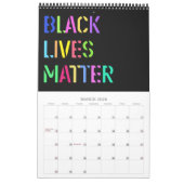Black Lives Matter Stencil 01 Editable Kalender (Mar 2026)