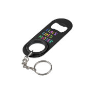 Black Lives Matter Stencil 01 Multiple Styles Mini Flessenopener (Achterkant Gekanteld)