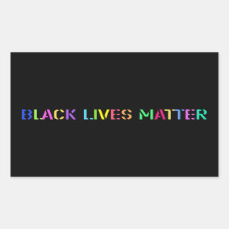 Black Lives Matter Stencil 02 opvallend meerstijl Rechthoekige Sticker