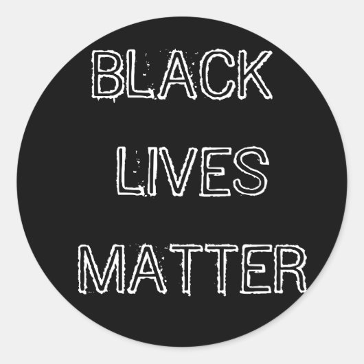 Black Lives Matter Sticker BLM (Voorkant)