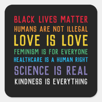 Black Lives Matter-sticker Vierkante Sticker
