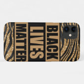Black Lives Matter Tiger Stripe iPhone / coque ipa (Dos (Horizontal))