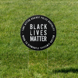 Black Lives Matter Tuinbord