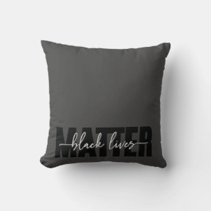 Black Lives Matter Typography Sierkussen