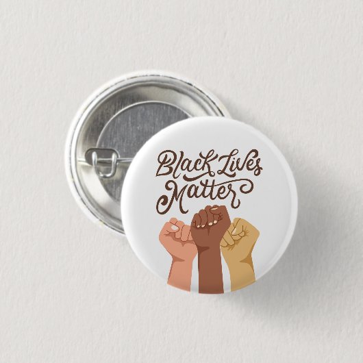 Black Lives Matter - Unity Ronde Button 3,2 Cm (Voorkant /achterkant)