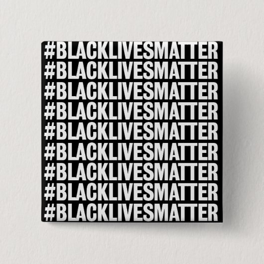 Black Lives Matter Vierkante Button 5,1 Cm (Voorkant)