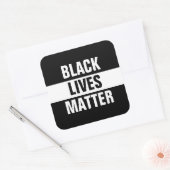 Black Lives Matter Vierkante Sticker (Envelop)
