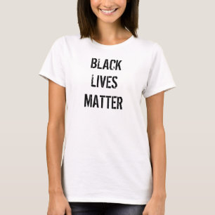 Black Lives Matter White T-Shirt   Vrouwen