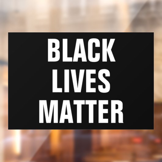Black Lives Matter Window Cling Raamsticker (Vel 2)