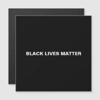 Black Lives Matter zwart wit minimalistische magne
