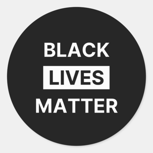 Black Lives Matter, Zwarte Geschiedenis BLM Cadeau Ronde Sticker (Voorkant)