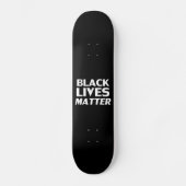 Black Lives Matter zwarte witte moderne typografie Skateboard (Voorkant)
