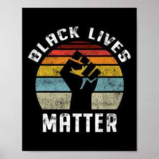 Black Lives Probleem Retro  Poster
