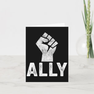 Black Lives Problem Ally Eerste BLM-ondersteuning Kaart