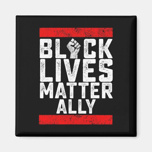 Black Lives Problem Ally Magneet (Voorkant)