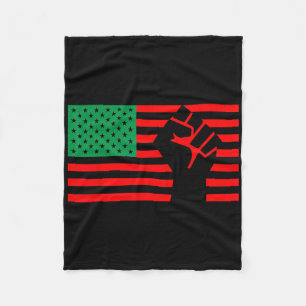 Black Lives Problem Pan Afro-Amerikaanse vlag Fleece Deken