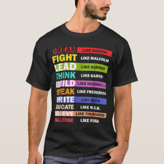 Black Lives S Zwarte Leiders Black History Maand  T-shirt