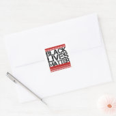Black Lives Vierkante Sticker (Envelop)
