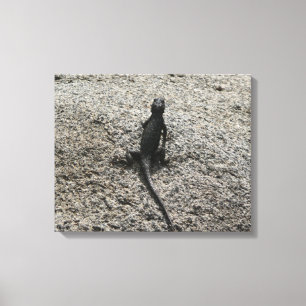 Black Lizard Canvas Afdruk