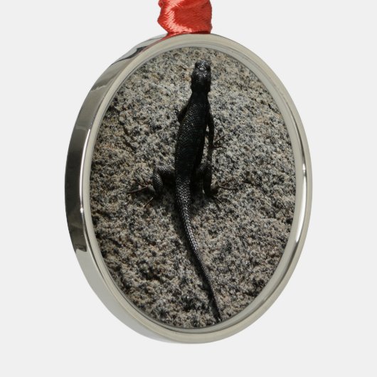 Black Lizard Metalen Ornament (Rechts)