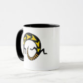 Black Lizard Ringer Ceramic Mok (Voorkant links)